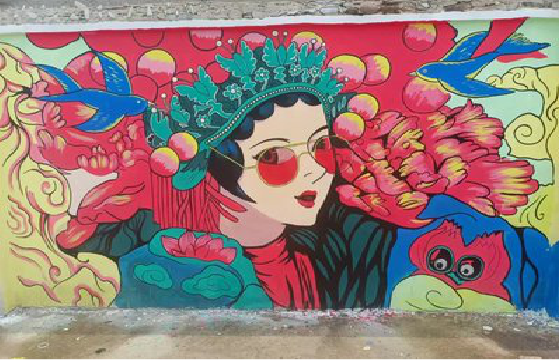 荔波墙体彩绘-网红墙