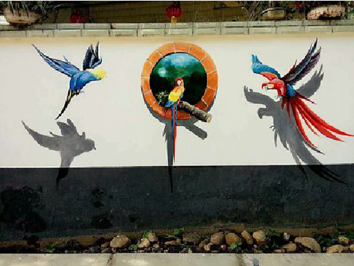 荔波视觉错位-3D墙绘设计