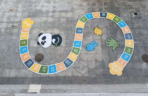 荔波地面游戏彩绘