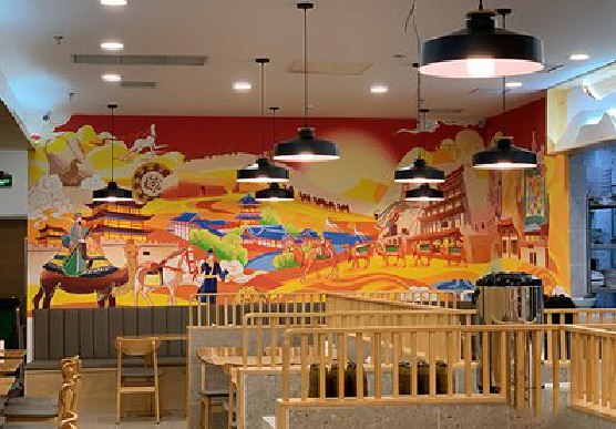 荔波商业空间彩绘介绍。